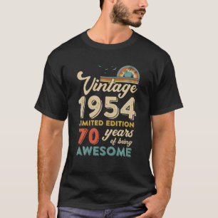 70 Jahre alt Vintage 1954 70. Geburtstag Männer Fr T-Shirt
