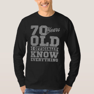 70 JAHRE ALTE 70 Geburtstagsgeschenk Vater weiß a T-Shirt