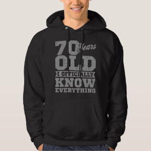 70 JAHRE ALTE 70 Geburtstagsgeschenke Vater weiß Hoodie