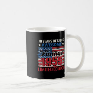 70 Jahre alte Geschenke 70. Geburtstag Amerikanisc Kaffeetasse