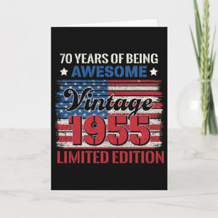 70 Jahre alte Geschenke 70. Geburtstag Amerikanisc Karte