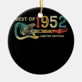70 Jahre Alte Geschenke Beste von 1952 Gitarre Lov Keramik Ornament (Vorne)