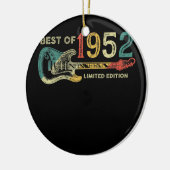70 Jahre Alte Geschenke Beste von 1952 Gitarre Lov Keramik Ornament (Links)