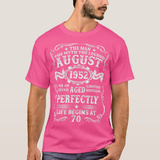 70 Jahre Alte Geschenke September 1952 Man Myth Le T-Shirt