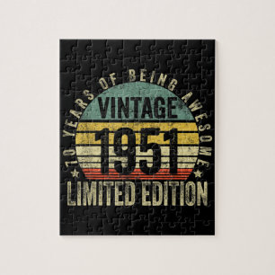 70 Jahre alte Geschenke Vintag 1951 Geburtstag Puzzle