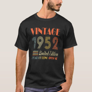 70 Jahre Alte Geschenke Vintag 1952 Limited Editio T-Shirt
