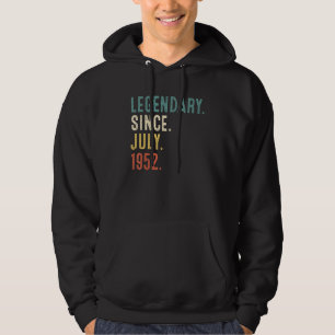 70 Jahre alte Legende seit Juli 1952 70. Geburtsta Hoodie