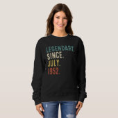 70 Jahre alte Legende seit Juli 1952 70. Geburtsta Sweatshirt (Vorne ganz)