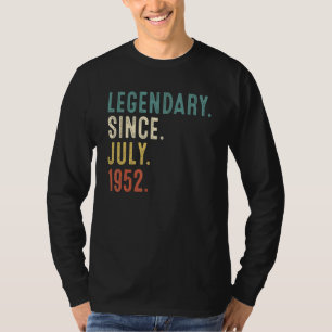 70 Jahre alte Legende seit Juli 1952 70. Geburtsta T-Shirt