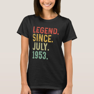 70 Jahre alte Legende seit Juli 1953 70. Geburtsta T-Shirt
