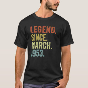 70 Jahre alte Legende Seit März 1953 70. Geburtsta T-Shirt