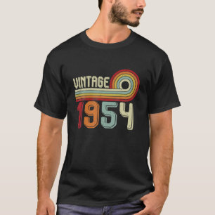 70 Jahre alte Männer Frauen Vintag 1954 70. Geburt T-Shirt