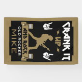 70 Jahre alte Rockers zum Geburtstag Banner (Horizontal)