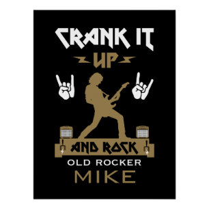 70 Jahre alte Rockers zum Geburtstag Poster