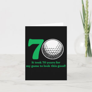 70 Jahre alter Golfer Golf 70. Geburtstag Karte