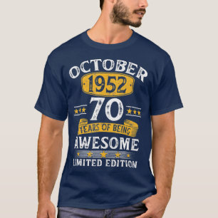 70 Jahre Altes Geschenk Vintag 70. Geburtstag 19. T-Shirt
