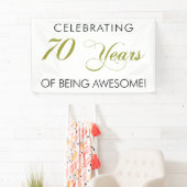 70 Jahre des Seins feiern fantastische Fahne Banner (Insitu)