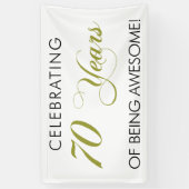 70 Jahre des Seins feiern fantastische Fahne Banner (Vertikal)