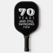 70 Jahre, die noch die Farbe eines benutzerdefinie Pickleball Schläger (Vorderseite)