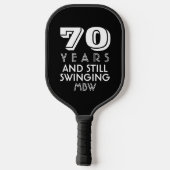 70 Jahre, die noch die Farbe eines benutzerdefinie Pickleball Schläger (Rückseite)