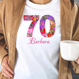 70 Jahre Geburtstag Blumengast des Ehrengast T - S T-Shirt