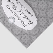 70 Jahre Hochzeitstag Platinum Z03 Seidenpapier (Ausschnitt)