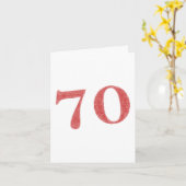 70 Jahre Jahrestag Karte (Gelbe Blume)