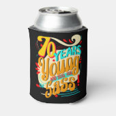 70 Jahre jung noch voll von Sass, Groovy Retro Dosenkühler (Kanne Rückseite)