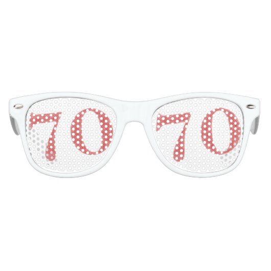 70 Jahre Partybrille (Vorderseite)