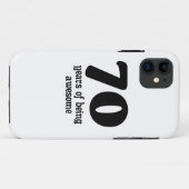 70 Jahre phantastisch Case-Mate iPhone Hülle (Rückseite (Horizontal))