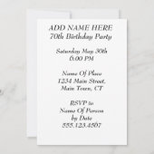 70 Jahre Phantastisch einladen Einladung (Rückseite)