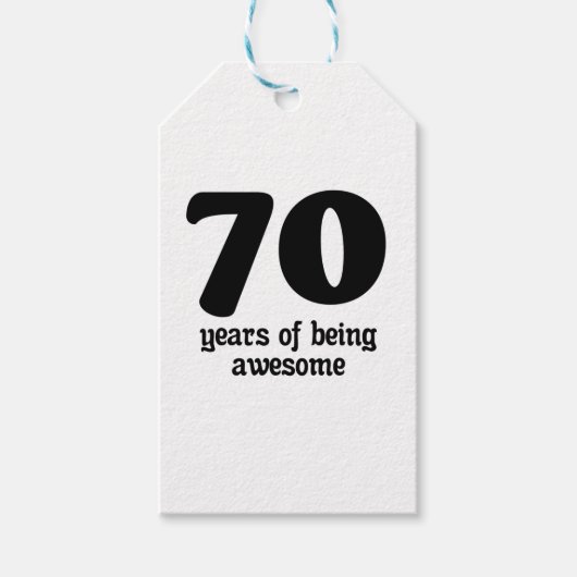 70 Jahre phantastisch Geschenkanhänger (Vorderseite)