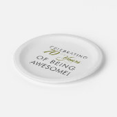 70 Jahre Phantastisch sein Pappteller (Schrägansicht)