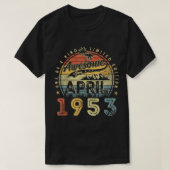 70 Jahre Phantastisch seit April 1953 70. Geburtst T-Shirt (Design vorne)