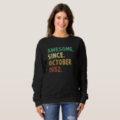 70 Jahre Phantastisch seit Oktober 1952 70. Geburt Sweatshirt (Vorne ganz)