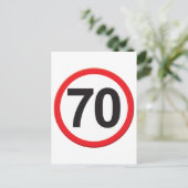 70 Jahre Postkarte (Stehend Vorderseite)