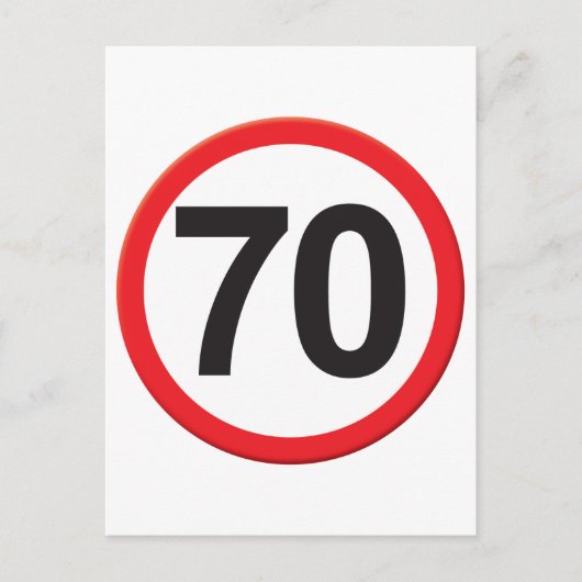 70 Jahre Postkarte (Vorderseite)