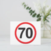70 Jahre Postkarte (Stehend Vorderseite)