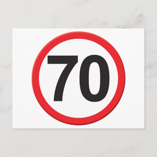 70 Jahre Postkarte (Vorderseite)