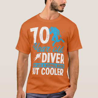 70 Jahre Scuba Diving Diver Schnorchel 70 Geburtst T-Shirt
