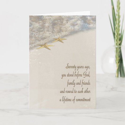 70 Jahre Starfish Feiertagskarte (Vorderseite)