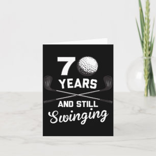 70 Jahre Und Swingend 70. Geburtstag Lustiger Golf Karte