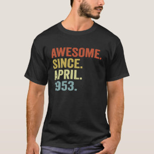 70 Jahre Vintag im April 1953 70. Geburtstag 2 T-Shirt