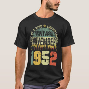 70 Jahre Vintag im November 1952 70. Tag T-Shirt
