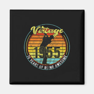 70 Jahre Vintager Golfer 1955 70. Geburtstag Magnet