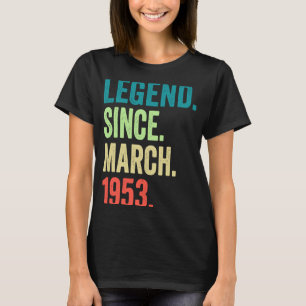 70 Jahre Vintager März 1953 70. Geburtstag 1 T-Shirt