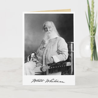 "70 Jahre" Walt Whitman 70. Geburtstagskurse Karte