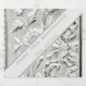 70. Jahrestag bearbeitbar Schaumweinetikett (Einzelnes Label)