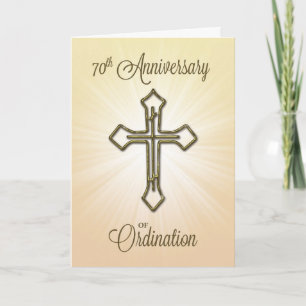 70. Jahrestag der Ordination, Gold Cross Karte