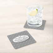 70. Jahrestag des Hochzeitstag Platinum Z03 Rechteckiger Pappuntersetzer (Vor Ort)